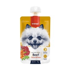 Wanpy Taze Sığır Etli-Havuçlu Köpek Et Ezmesi 90 Gr