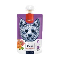 Wanpy Taze Ördekli-Havuçlu Köpek Et Ezmesi 90 Gr