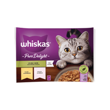 Whiskas Pure Delight Yetişkin Kedi Yaş Mama 4x85g (13’lü Koli) Tavuklu & Somonlu