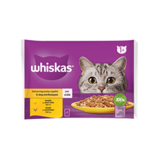 Whiskas Kümes Hayvanları Ziyafeti Yaş Kedi Maması 4x85g (13’lü Koli)