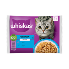 Whiskas Balık Favorileri Yaş Kedi Maması 4x85 gr x 13’lü Koli