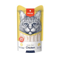 Wanpy Tavuklu Sıvı Kedi Ödül Maması 25x14 Gr