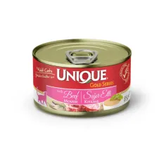 Unique Gold Series Sığır Etli Konserve Yaş Kedi Maması 85 Gr x12 Adet