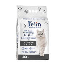 Felin Aktif Karbonlu Topaklanan İnce Taneli Kedi Kumu 10 Litre
