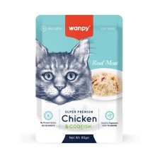 Wanpy Tavuklu ve Morina Balıklı Yaş Kedi Maması 85 Gr Pouch