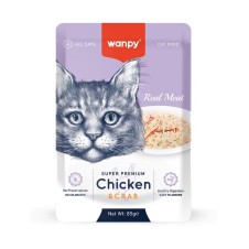 Wanpy Tavuklu ve Yengeçli Yaş Kedi Maması 85 Gr Pouch