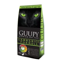Guupy Yetişkin Kedi Maması Kuzu Etli ve Pirinçli 15 kg