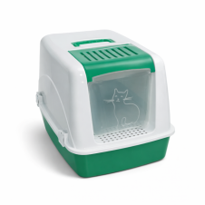 Kapalı Kedi Tuvaleti Önden Elekli Orta Boy