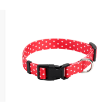 Coco Pet Desenli Boyun Tasması Kırmızı