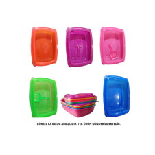 Kardelen Açık Kedi Tuvaleti Kürek Hediyeli Renkli