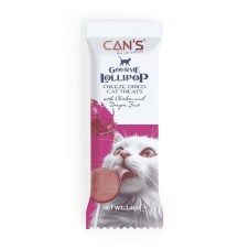 Cans Lollipop Tavuk ve Ejder Meyveli Freeze Dried Kedi Ödülü 15x1,4 gr