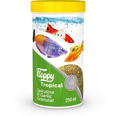 Floppy Tropical Spirulina & Garlic Granulat Balık Yemi 250 ml